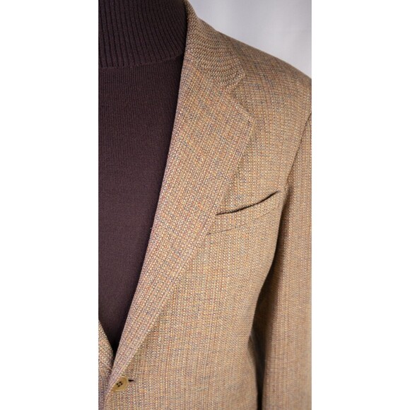 TerritoryAhead Mens Blazer Sport Coat Three Button Casual Jacket 44R Silk Suits - Picture 4 of 12